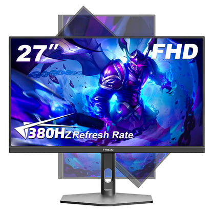 FYHXele 27 pouces 380Hz moniteur de jeu 1080P IPS 0.5ms GTG moniteur d'ordinateur moniteur Vertical réglable prise en charge FreeSync HDR VESA