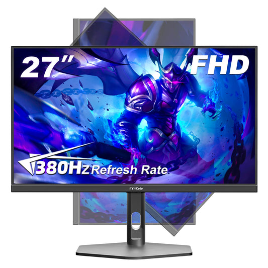 FYHXele 27 pouces 380Hz moniteur de jeu 1080P IPS 0.5ms GTG moniteur d'ordinateur moniteur Vertical réglable prise en charge FreeSync HDR VESA