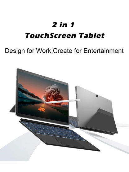 PC Portable 2-en-1 : Performance et Polyvalence avec l'écran tactile 1200P