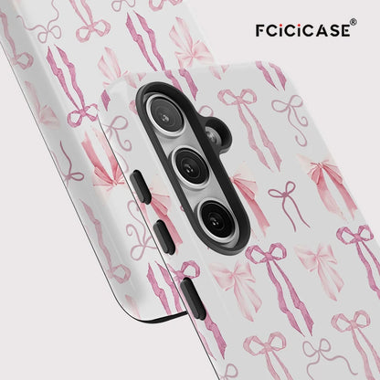 Fcicicase luxe rose noeud papillon coque de téléphone pour Samsung Galaxy A56 5G A36 A 36 A16 A26 antichoc double couche TPU PC couverture souple