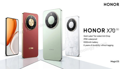 HONOR X70 5G (2025) – Smartphone AMOLED 6.79’’ Snapdragon 6 Gen 4, 8300 mAh, 80W SuperCharge