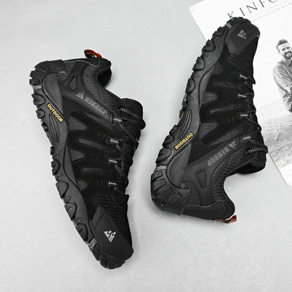 HIKEUP chaussures de randonnée pour hommes chaussures d'extérieur en daim et cuir résistant à l'usure hommes Trekking marche chasse baskets tactiques