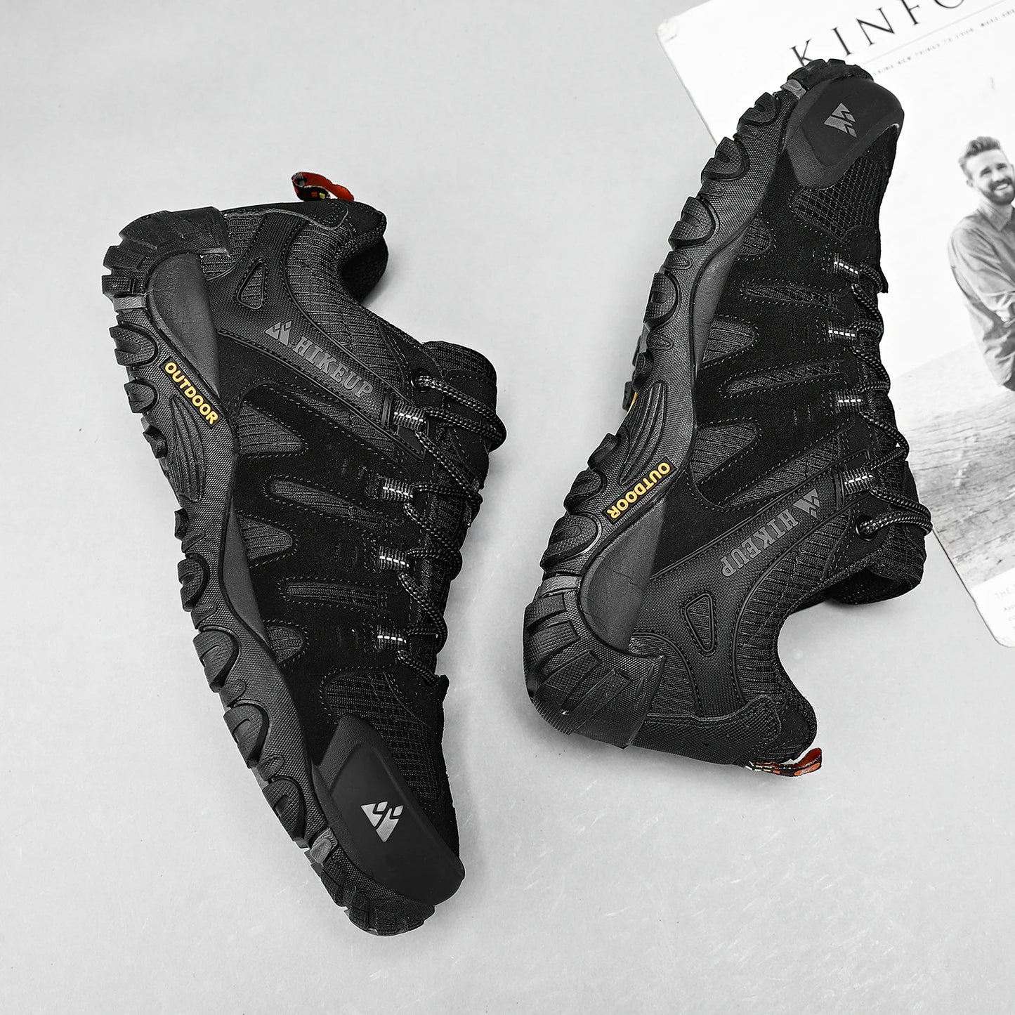🥾 HIKEUP Chaussures de Randonnée pour Hommes – Trekking et Outdoor