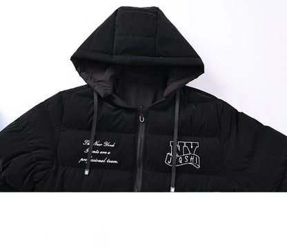 Veste Homme Hiver – Zippée avec Capuche Détachable, Épaisse et Confortable