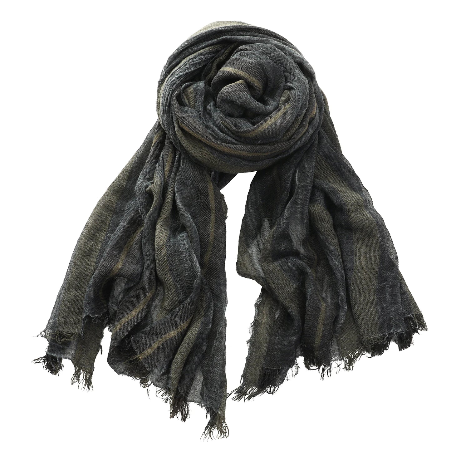 🧣 Écharpe Homme Coton & Lin JJYANJIN – Style Décontracté & Confortable