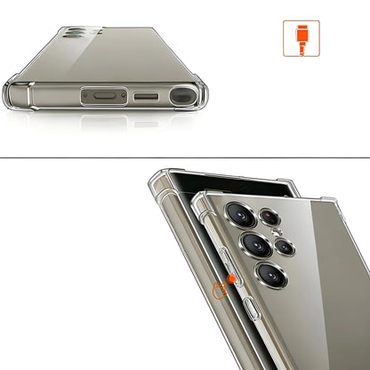 Coque Souple Transparente Antichoc – Anti-Rayures, Anti-Dérapante et Anti-empreintes pour Samsung Galaxy S25 / S24 / S23 / S22 / S20 / S10 / S9 / S7