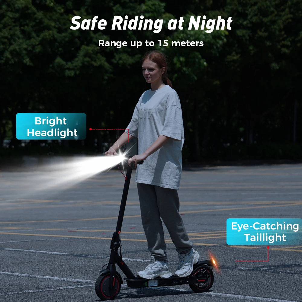 iScooter Trottinette électrique i9 8,5 pouces 350 W 7,5 Ah 30 km/h pour adultes, autonomie maximale de 30 km, avec application