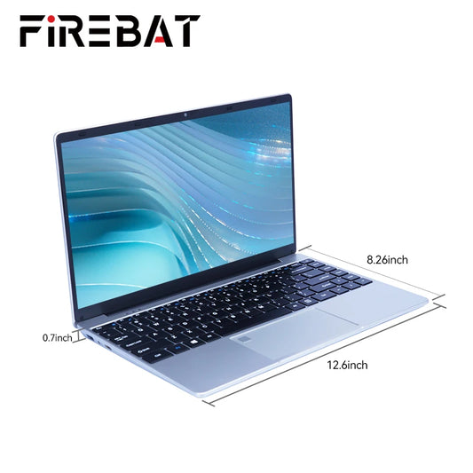 FIREBAT-Ordinateur portable A14, 14.1 ", ultra fin, 16 Go de RAM, 1 To, 1920x1080, empreinte digitale, Intel N5095, ordinateur portable, ordinateur portable, PC, nouveauté