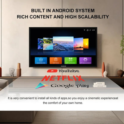 DUTRIEUX Smart TV 32’’ Ultra HD 4K – Google TV & Roku OS, écran tactile design luxe