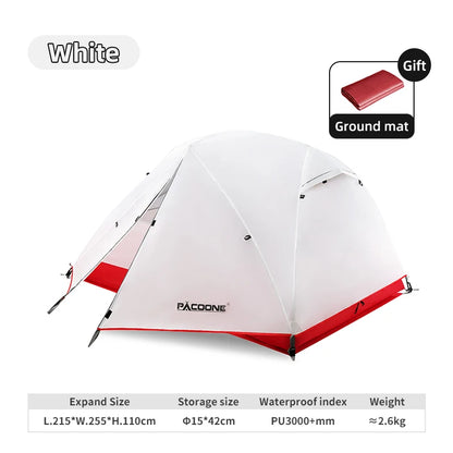 ⛺ Tente de Camping Portable PACOONE – Ultralégère et Étanche
