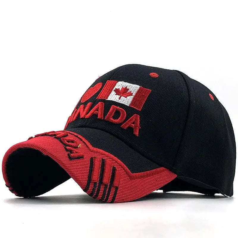 Casquette de Baseball Brodée Canada – Unisexe, Haute Qualité, Ajustable, Protection Solaire