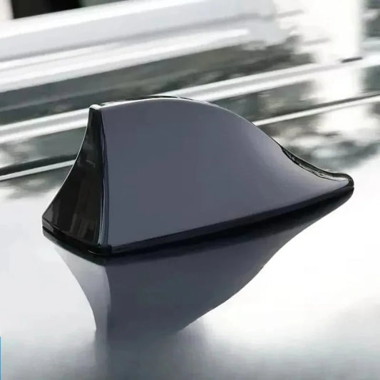 Décoration aérienne de toit d'aileron de requin de voiture de 2 pièces, Option d'antenne Radio AM FM, accessoire de style extérieur pour les véhicules, antenne de toit de voiture
