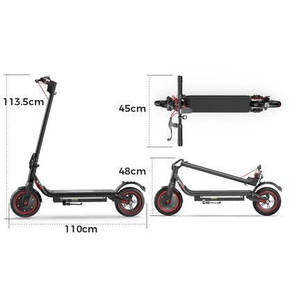 iScooter W7 – Scooter Électrique Adulte 650W, 35 km/h, Autonomie 40 km, Pliable – Batterie 36V 10.5Ah, Pneus 8.5
