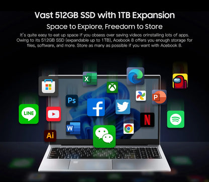 📌 Blackview Acebook 8 – Ordinateur Portable 15.6"