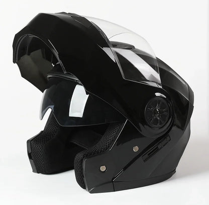 2020 nouveauté hommes moto course professionnelle casque rabattable matériau ABS casques modulaires à double lentille Certification DOT