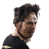Masque Leatherface – Texas Chainsaw Massacre en Gel de Silice pour Halloween et Cosplay