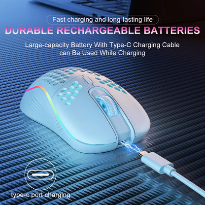 Souris Gaming RGB Sans Fil – Confort et Performance