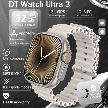Montre Connectée GUHUAVMI Apple Watch Ultra 2 – AMOLED, Suivi Santé, Multi-Sports, IP67