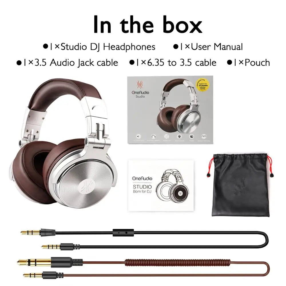 🎧 Oneodio Pro 30 – Casque DJ de Studio Professionnel avec Microphone