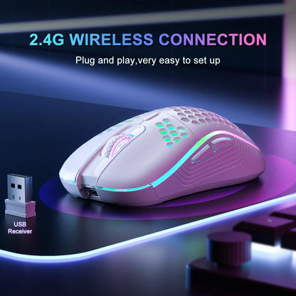 Souris Gaming RGB Sans Fil – Confort et Performance