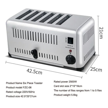 Grille-Pain Électrique 4 Tranches – Puissant & Compact