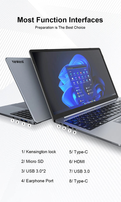 Ninkear A15 Pro – Ordinateur portable 16’’ IPS 2.5K, AMD Ryzen 5, 16GB DDR4, 512GB, Windows 11 Pro