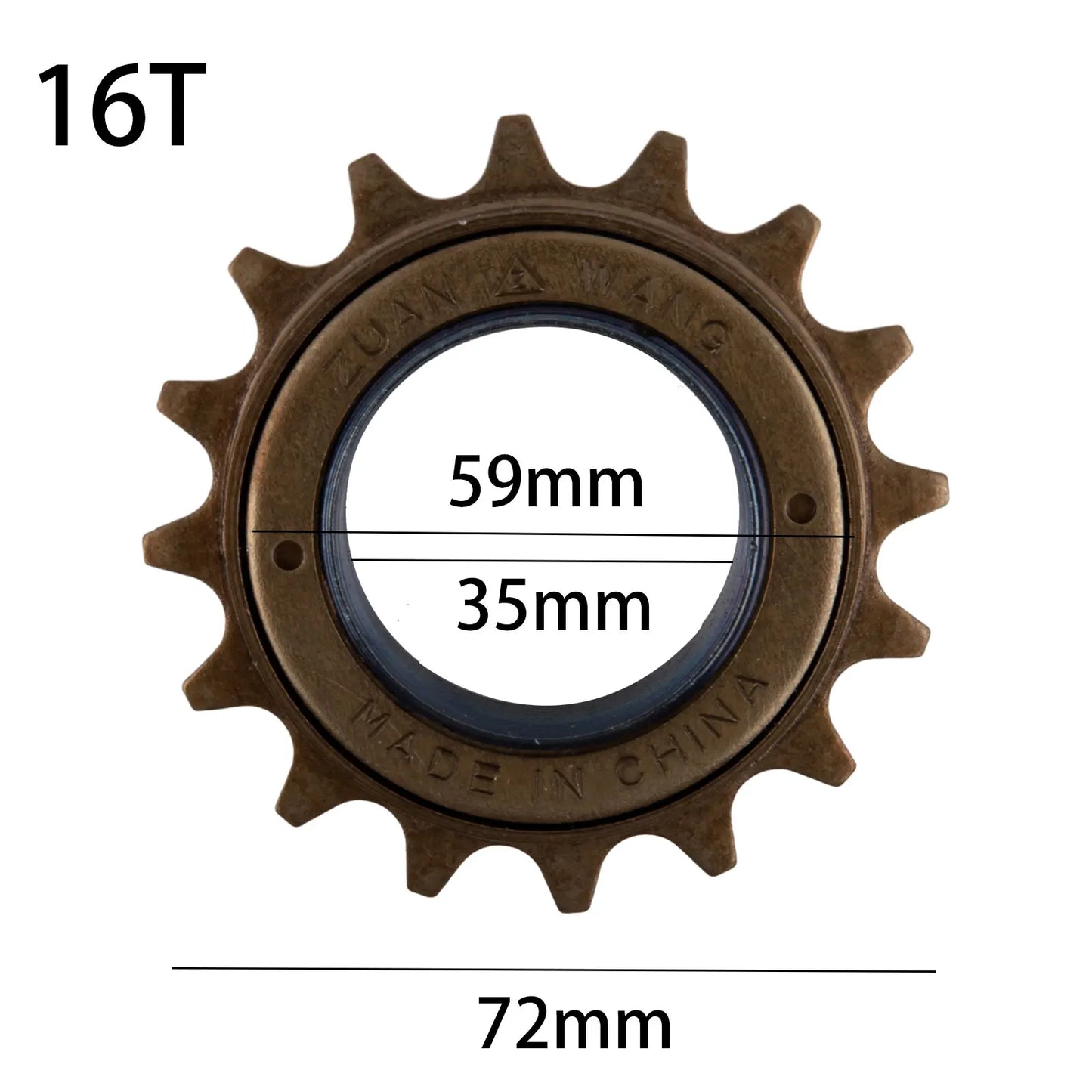 Pignon de roue libre vélo 12x18 – 8 vitesses, fibre de carbone, durable et léger