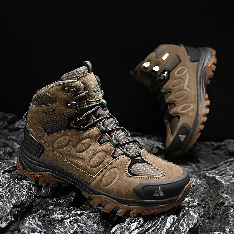 HIKEUP Bottes de Randonnée Homme – Chaudes, Confortables et Respirantes pour Plein Air