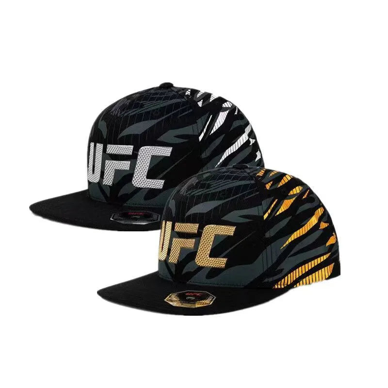 Casquette UFC Noire et Or – Baseball Cap Officielle Nuit de Combat 2025
