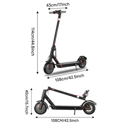 Trottinette éléctrique 8.5 pouces 10.4Ah 350W 36v avec application téléphone