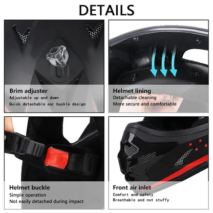 Casque de motocross classique pour hommes et femmes, casque de course, motocross, descente, hors route, rallye, endflats, adultes, femme, 2023