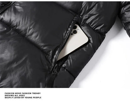 Parka d'hiver pour hommes, manteaux de luxe, mode, nouvelle Section, décontracté, épais, en coton, vêtements d'extérieur, coupe-vent, vestes chaudes, 2023