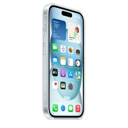 Étui Transparent Magnétique PSWWSP – Protection Complète Anti-Rayures et Antidérapante pour iPhone 16 / 15 / 14 / 13 / 12 / 11 Pro Max / Plus / Mini / XS / XR