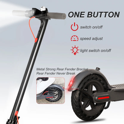Trottinette éléctrique 8.5 pouces 10.4Ah 350W 36v avec application téléphone