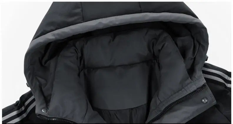 🧥 Doudoune d’Hiver Homme à Capuche – Coupe Décontractée, Chaude & Stylée (Taille jusqu’à 5XL)