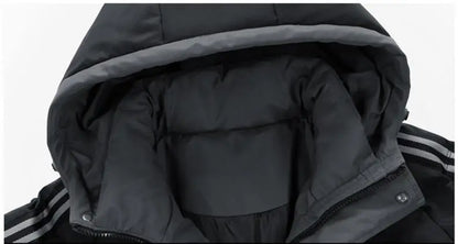 🧥 Doudoune d’Hiver Homme à Capuche – Coupe Décontractée, Chaude & Stylée (Taille jusqu’à 5XL)