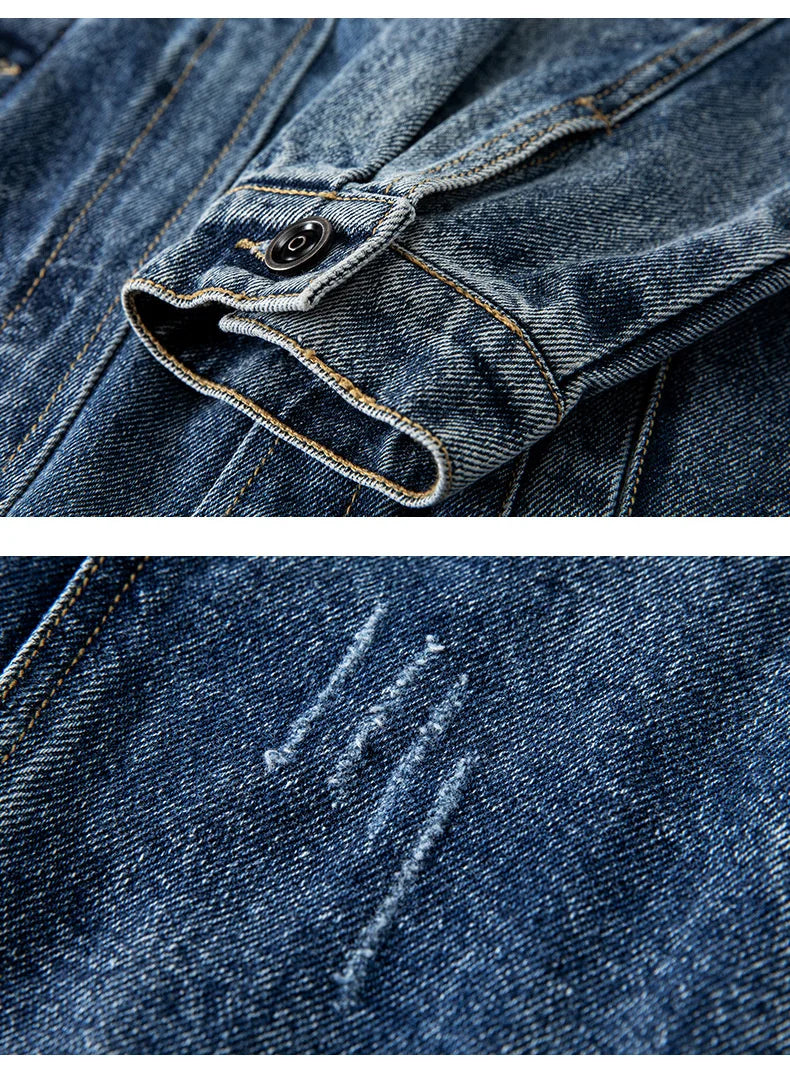 Veste en denim homme loose KK LUFAINA – Style casual sport printemps/automne