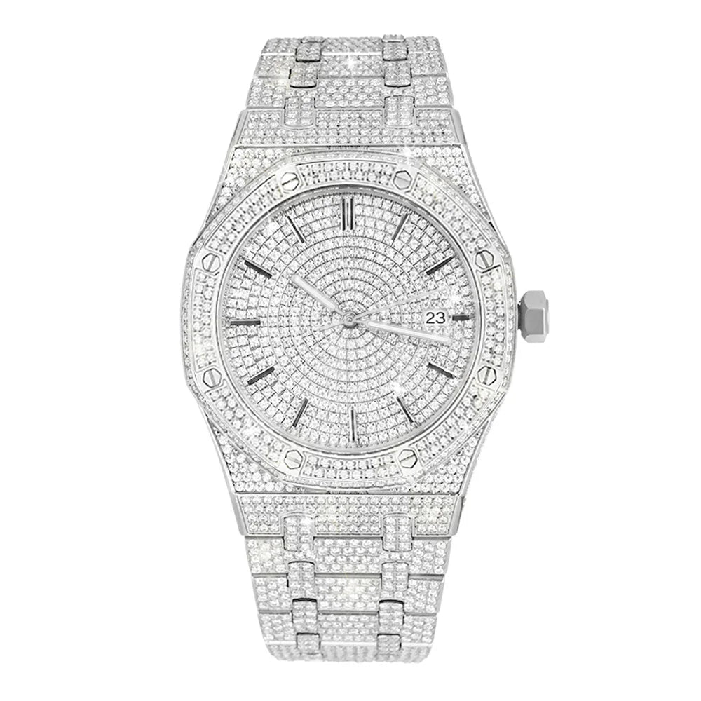 Luxury Diamond Watch – Japanese Seiko NH35 Mechanical Movement – In Stock at ParisPetitPrix.com