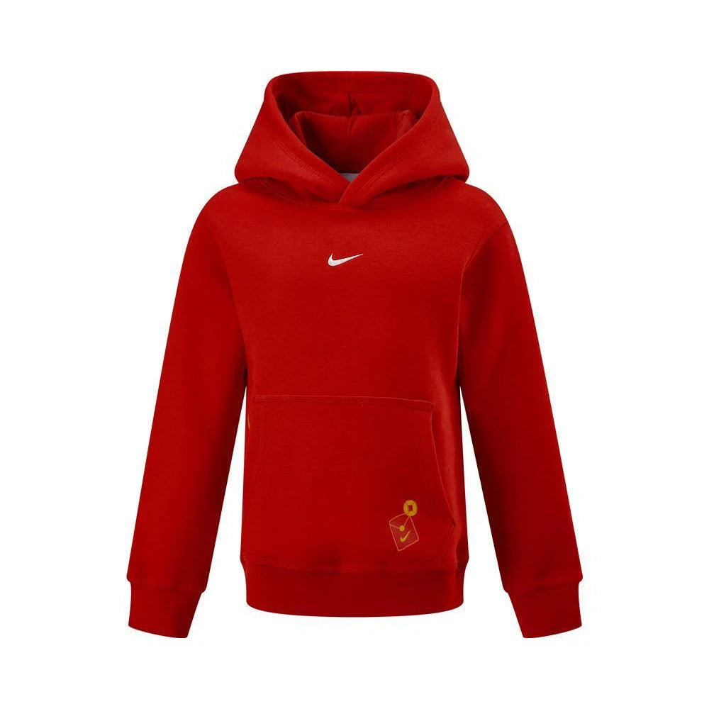 Pull à capuche en tricot Nike pour garçons 2025, modèle NY 2512247 PS-001, en coton respirant.