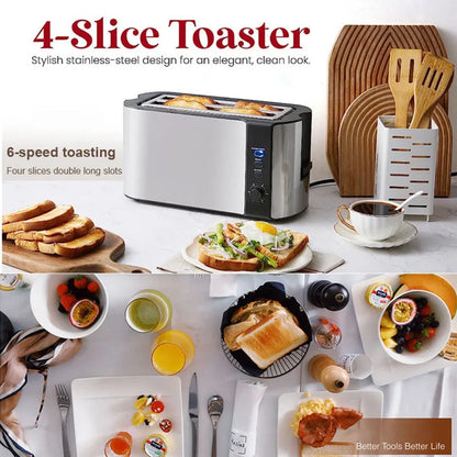 Grille-pain multifonction DMWD 4 tranches – Toaster, Sandwich &amp; Gaufrier