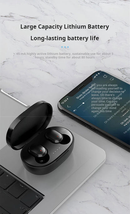 Original XIAOMI A6S écouteur sans fil TWS Bluetooth casque HiFi musique casque réduction du bruit écouteurs Sport jeu avec micro
