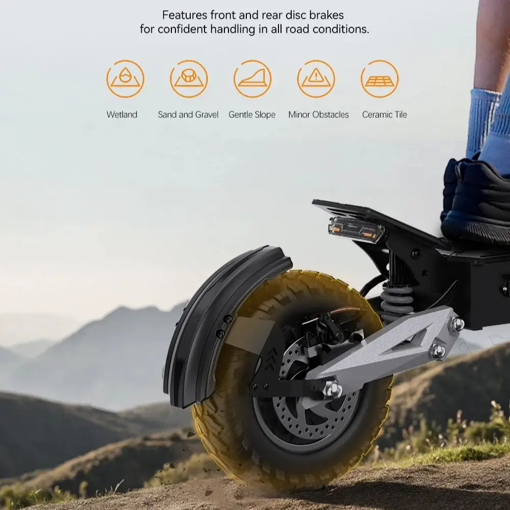 OOTD T10 – Trottinette Électrique 900W 48V 13Ah | 11” Pneus, LED, 45 km/h, 60 km d’autonomie, Pliable