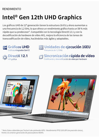 【Nouveau】 Ordinateur portable Teclast F16Pro 15,6" 1920X1080, 12 Go / 16 Go de Ram, 256 Go / 512 Go Rom, clavier rétroéclairé, pour Intel N95, Mini-Hdmi