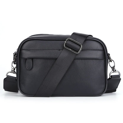 Sac à Épaule de Business Décontracté pour Hommes en Cuir PU Sac Messager à Large Sangle Sacs Bandoulière à Carreaux Plaid Designer Sacs à Bandoulière pour Hommes