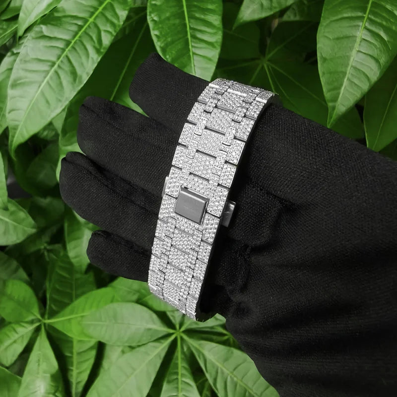 Luxury Diamond Watch – Japanese Seiko NH35 Mechanical Movement – In Stock at ParisPetitPrix.com