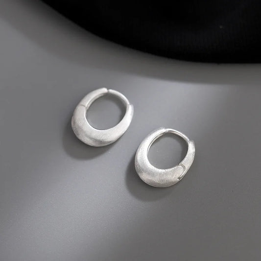 Boucles d'oreilles géométriques coréennes en argent Sterling 925, tempérament Simple, exquis, tendance, bijoux Sexy, cadeau, offre spéciale