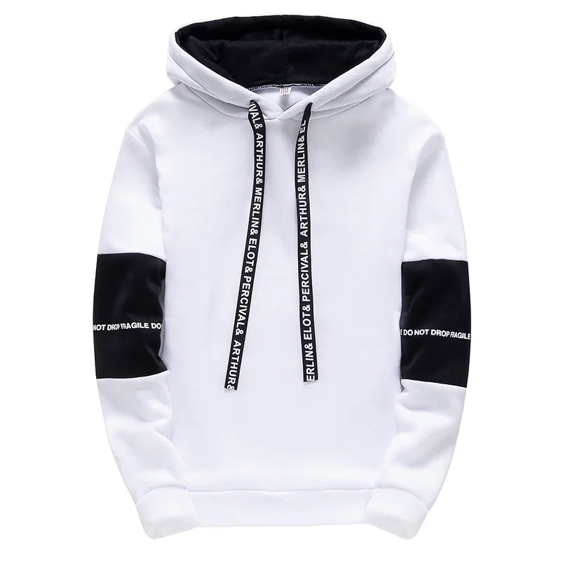 Sweats à capuche à manches longues pour hommes, impression décontractée avec lettre PVD, pull Hip Hop pour hommes, haut de sport masculin, nouveau, printemps