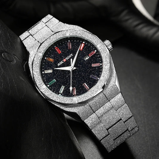 Montre Quartz Homme – Acier Inoxydable Élégante &amp; Résistante