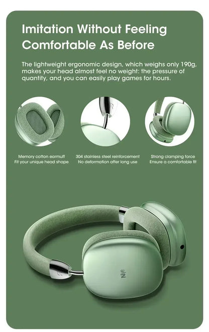 Bluetooth Headphones Max – Son Haute Fidélité & Confort Absolu