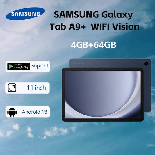 Tablette Samsung Galaxy Tab A9+ – 4+64GB, Android 12, Écran 11", Quad Speakers